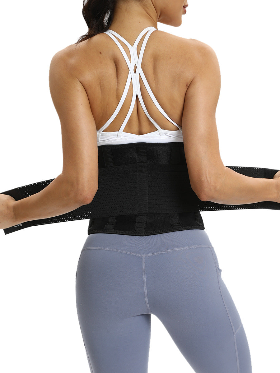 Breathable Back Support Belt with Detachable Waist Pad for Pain Relief